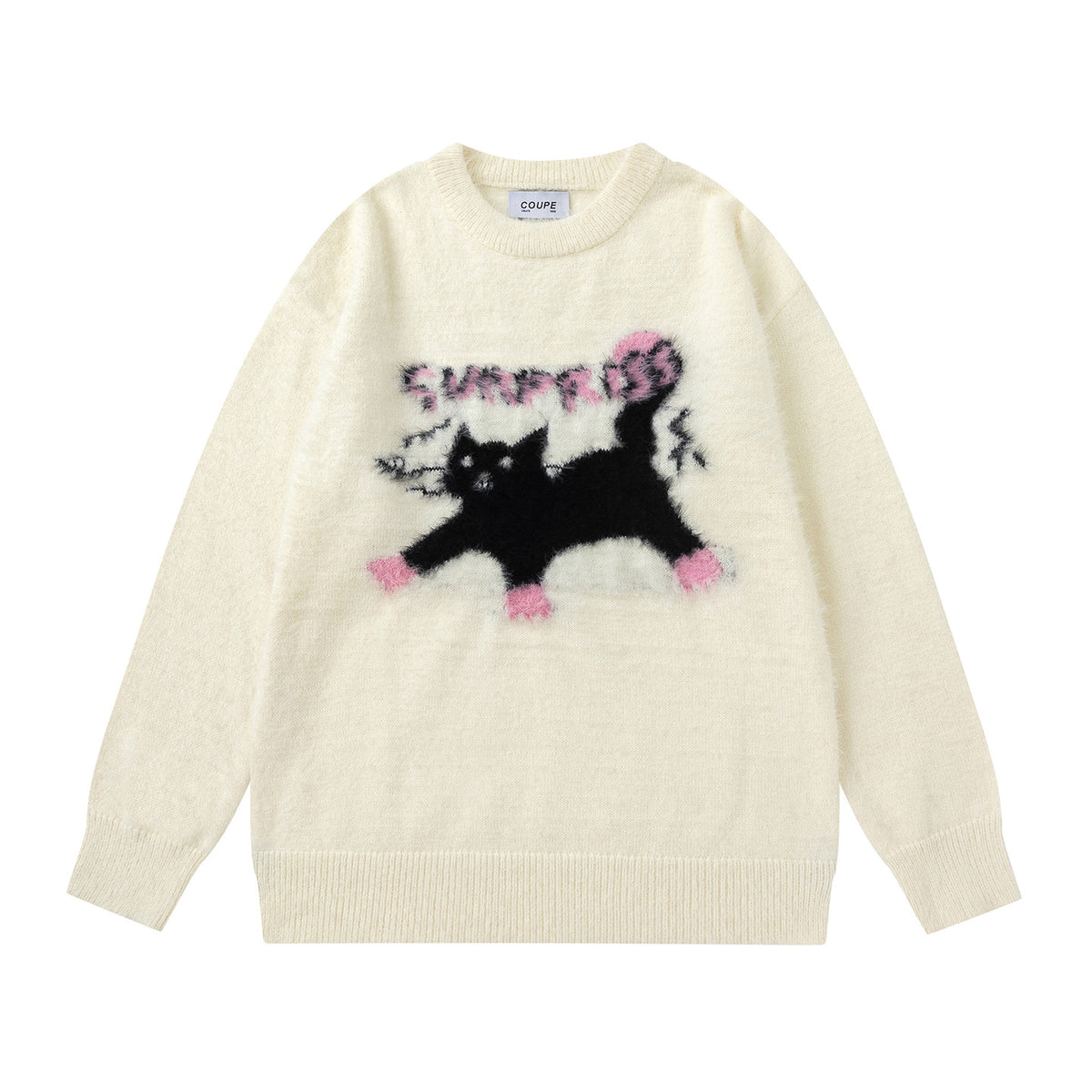 Cat Pattern Kawaii Sweater
