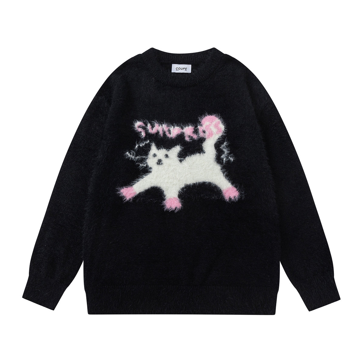 Cat Pattern Kawaii Sweater