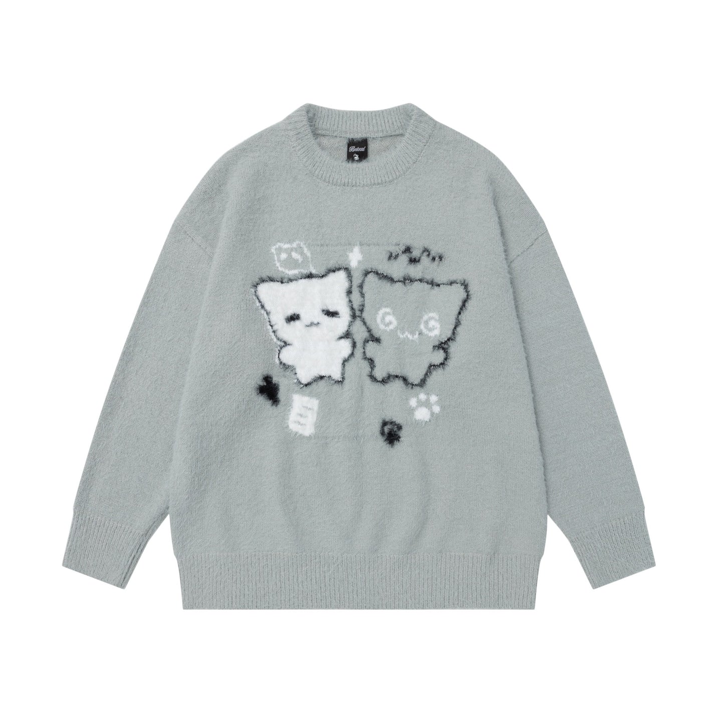 Cartoon jacquard sweater