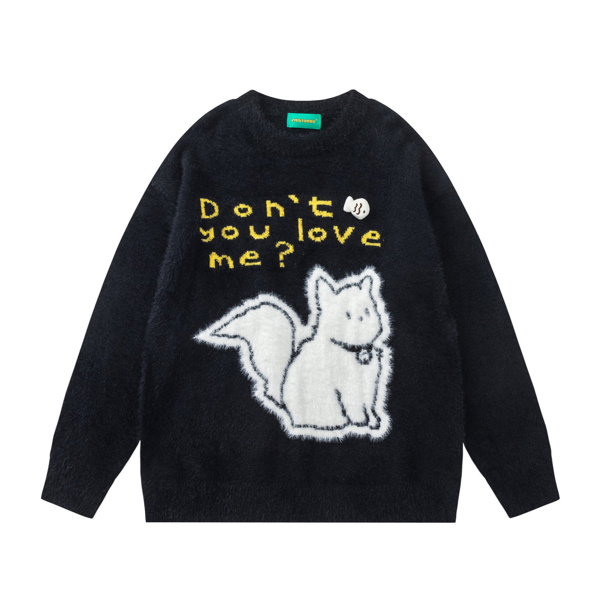 Cute Cat Print Sweater