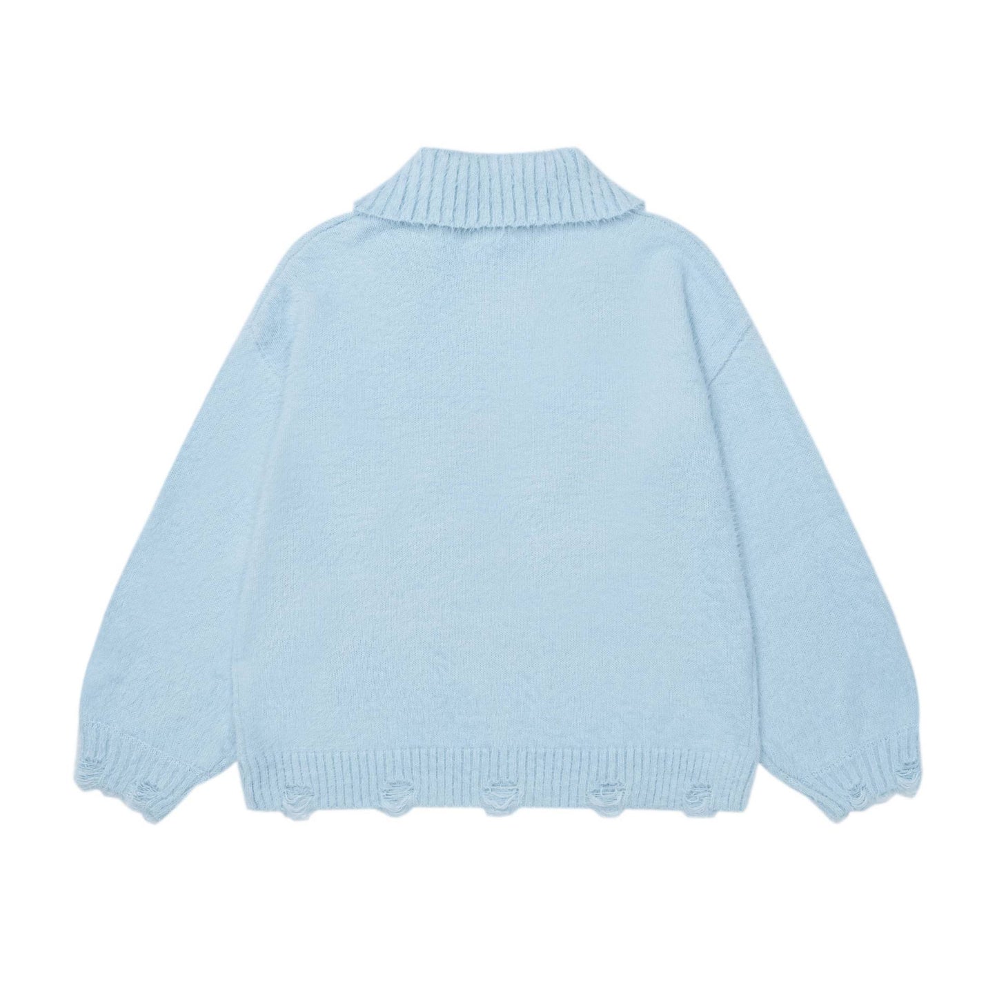 Plush little black cat sweater