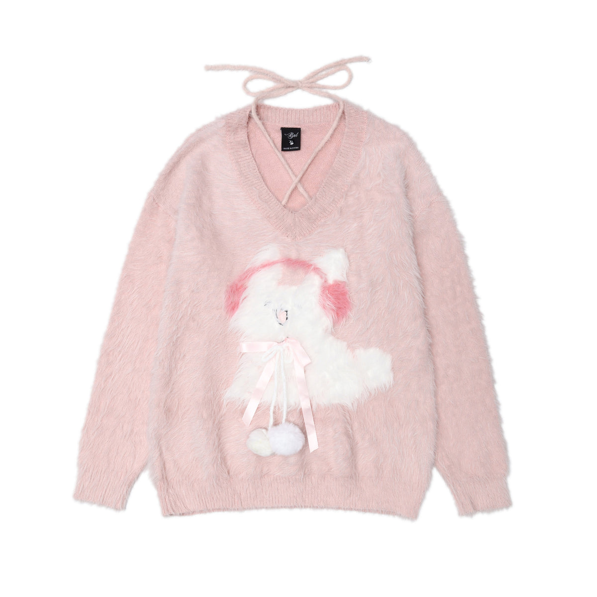 Cute neck hanging sweater