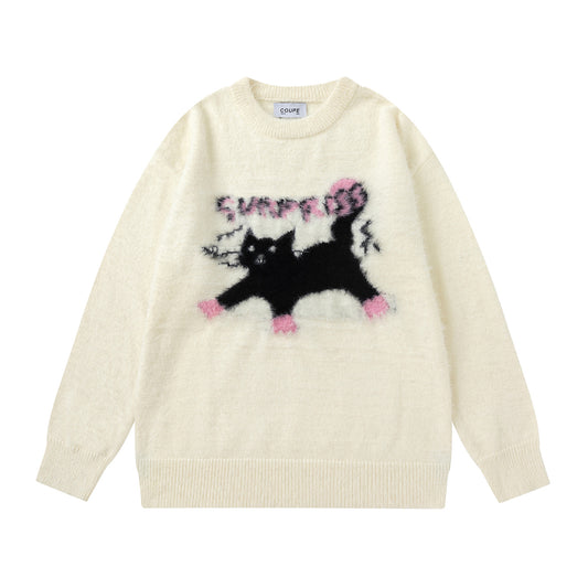 Cute Pet Cat Pattern Sweater