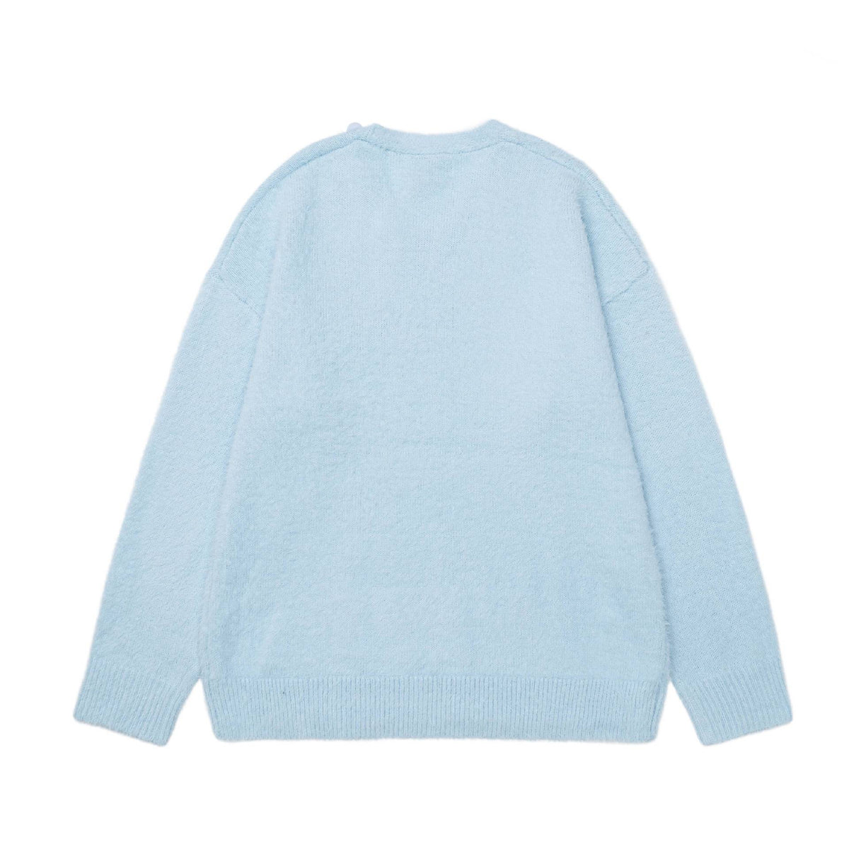 Simple pen cat embroidery sweater