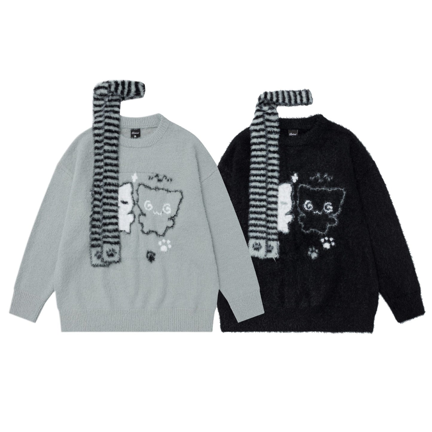 Cartoon jacquard sweater