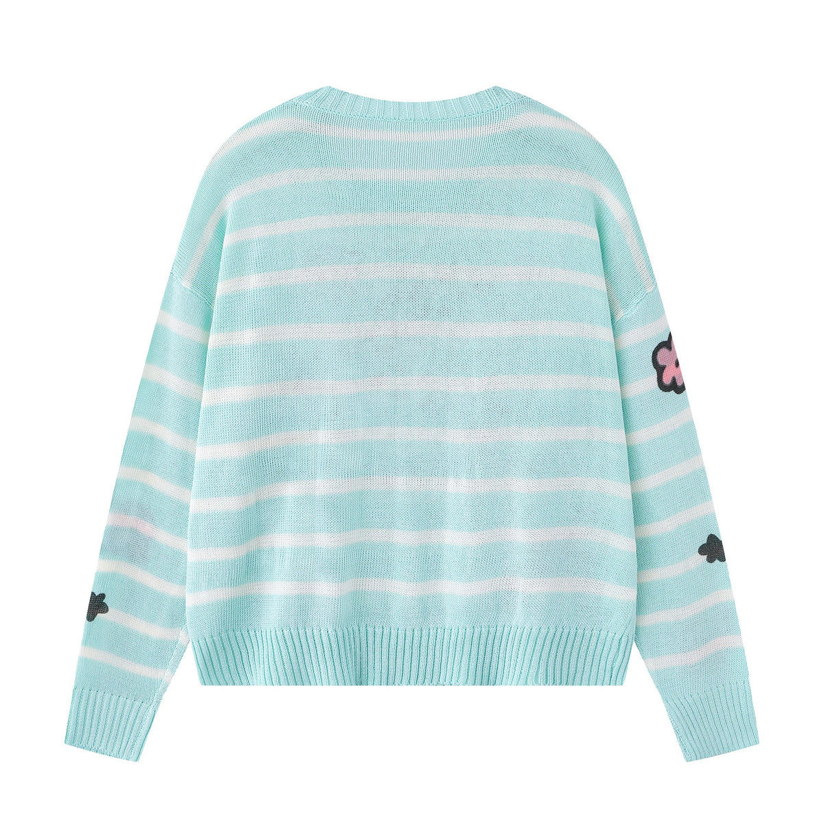 Spotted puppy flower sweater