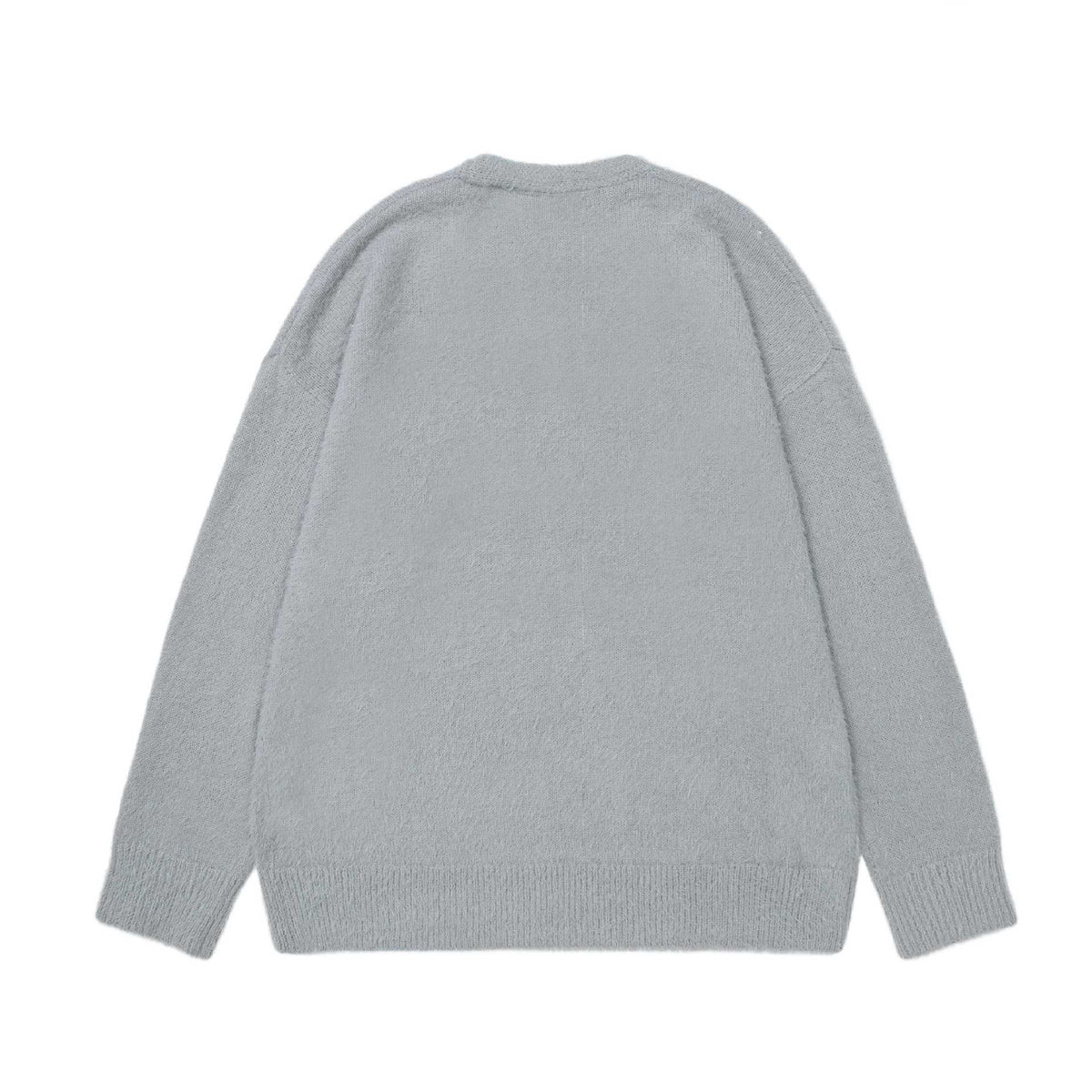 Simple pen cat embroidery sweater